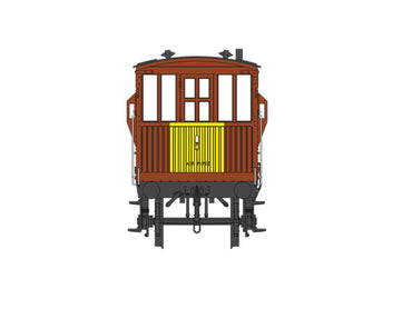 Dapol 20t Brake Van CAR BR Bauxite B954921 DA7F-200-021 O Gauge