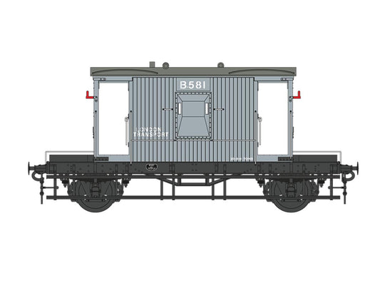 Dapol 20t Brake Van London Transport B581 DA7F-200-023 O Gauge