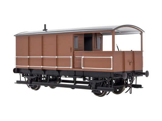 Dapol Toad 20t Brake Van (Diagram AA21) GWR Bauxite Unnumbered DA7F-300-010 O Gauge