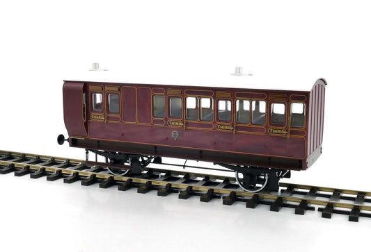 Dapol 7P-020-002  Stroudley 4whl Suburban Brake 3rd 918 Mahogany O Gauge