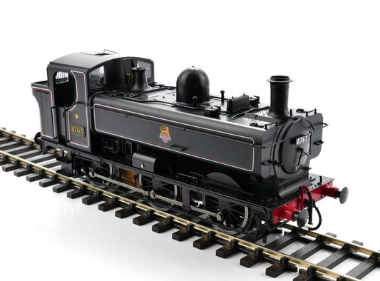 Dapol Class 57xx Pannier 8763 BR Lined Black Early Crest O Gauge DA7S-007-012