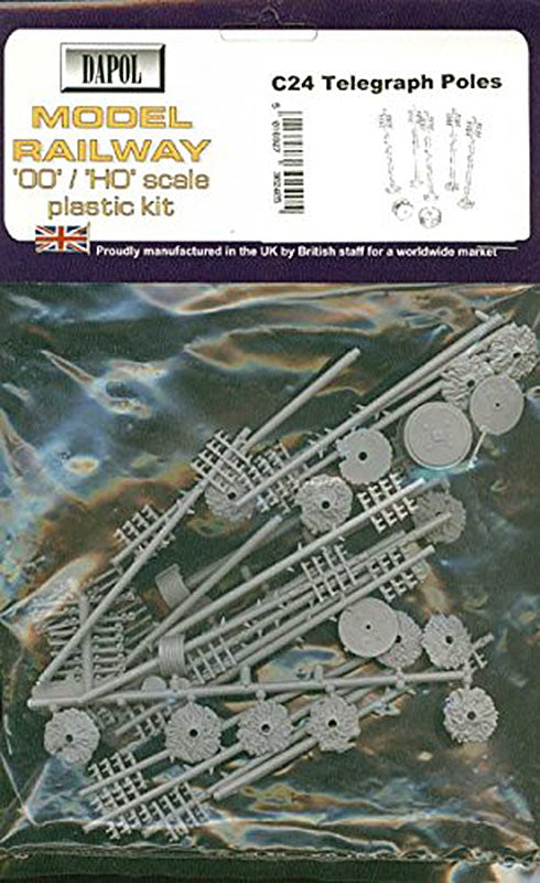 Dapol Kitmaster Telegraph Poles Kit HO/OO Gauge DAC024
