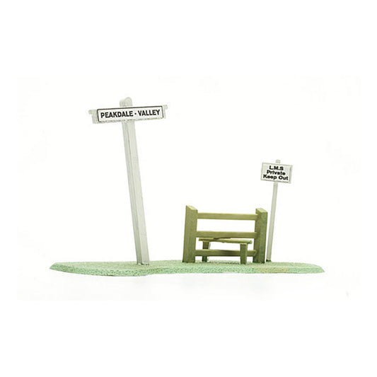 Dapol Kitmaster Signpost & Stile Kit HO/OO Gauge DAC078