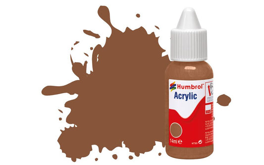 Humbrol No.186 Brown - Matt Acrylic Paint 14ml DB0186