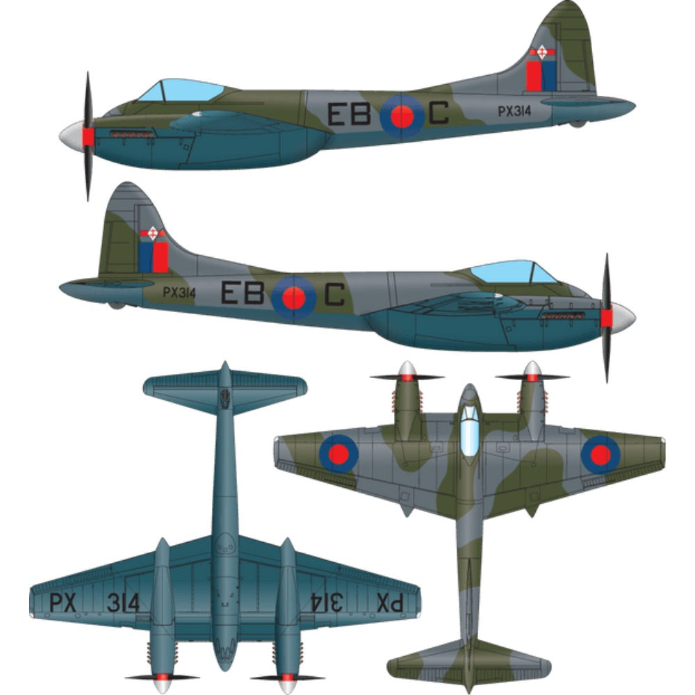 DBMK De Havilland DH.103 Hornet F. Mk.3 1:32 Model Kit DBMK32001