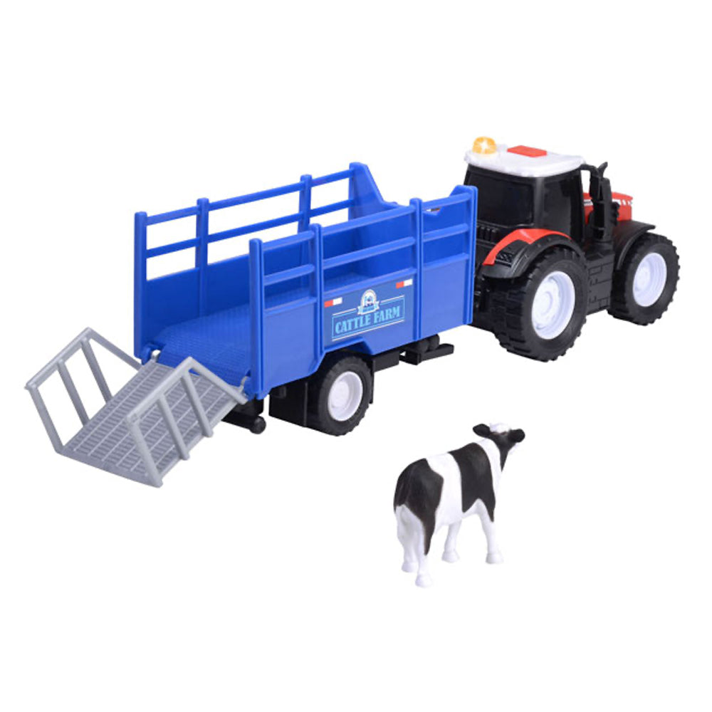 Dickie Massey Ferguson Animal Trailer w/Light & Sound Toy 203734003