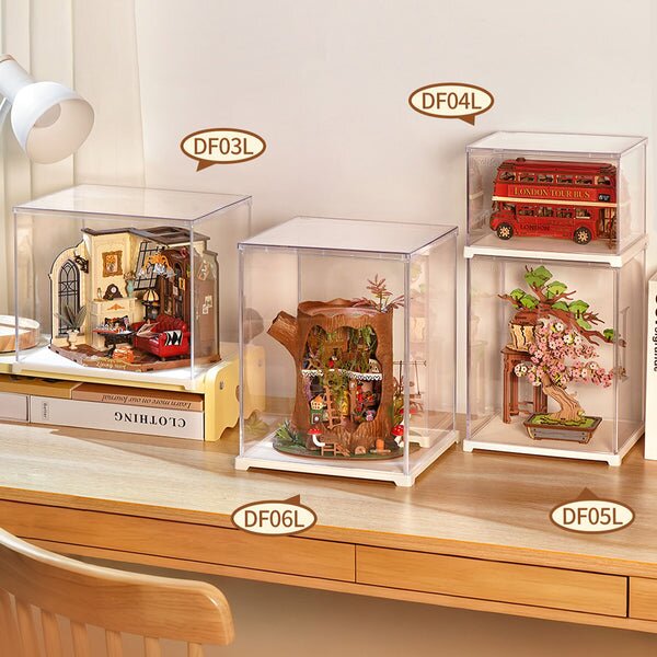 Rolife Clear Dustproof Display Case DF05L