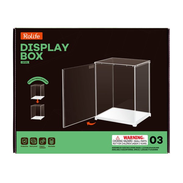 Rolife Clear Dustproof Display Case DF05L