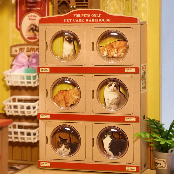 Rolife Fluffy Friends Hub DIY Miniature Dollhouse Model Kit DG185