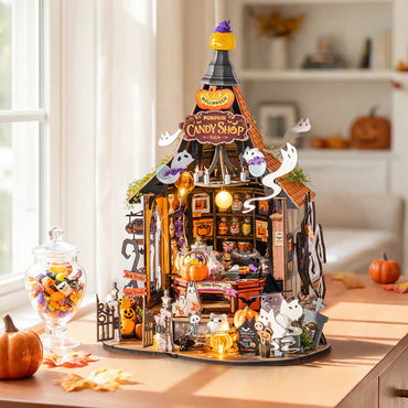 Rolife Haunted Candy House DIY Miniature Dollhouse Model Kit DG186
