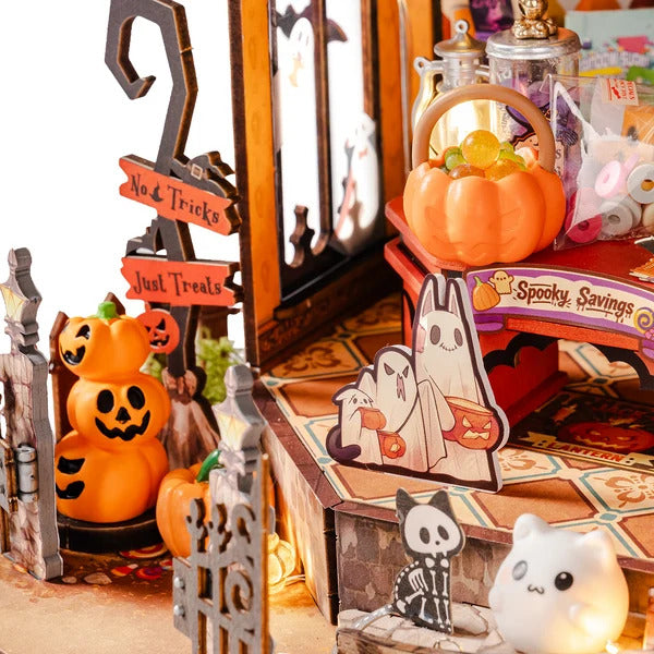 Rolife Haunted Candy House DIY Miniature Dollhouse Model Kit DG186