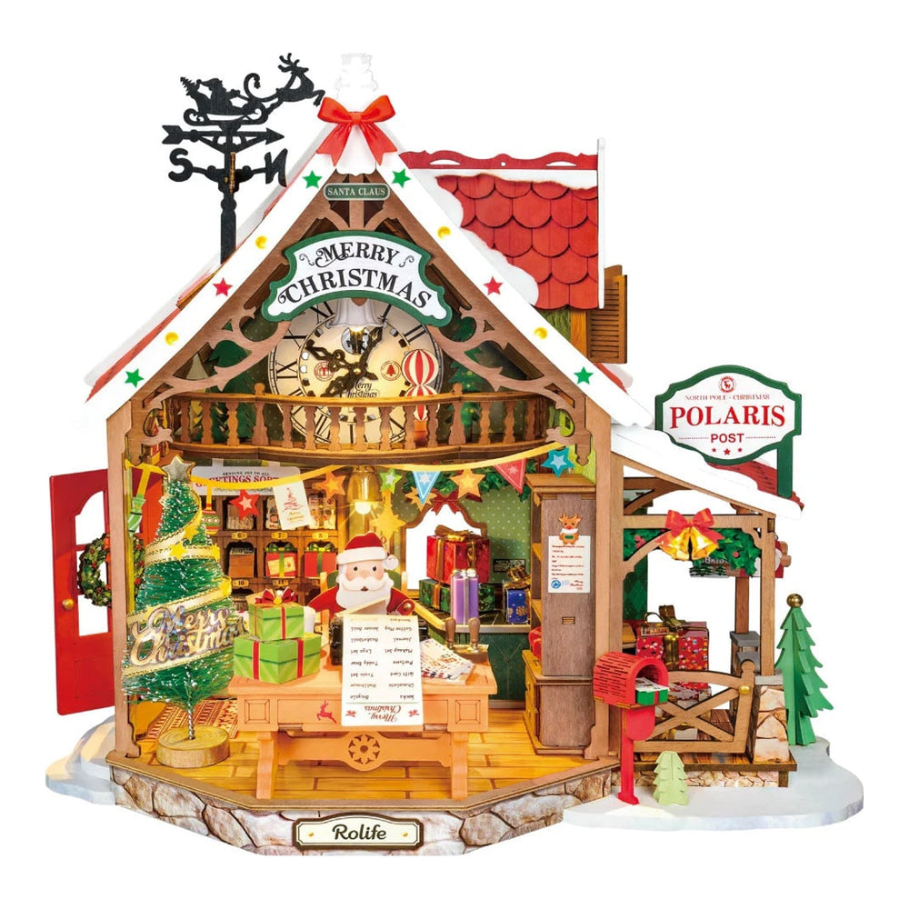 Rolife Polaris Post DIY Miniature House Wooden Model Kit DG187
