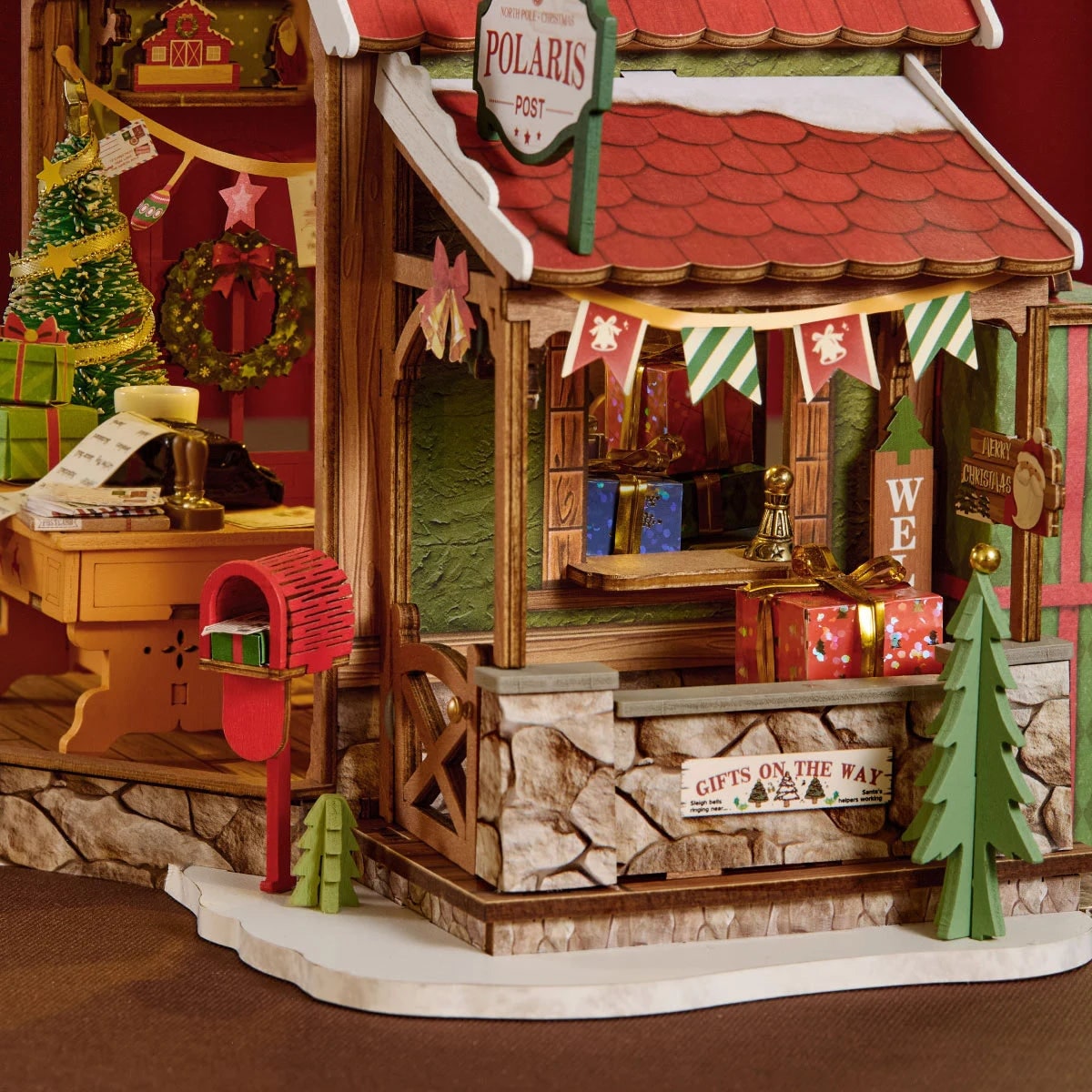 Rolife Polaris Post DIY Miniature House Wooden Model Kit DG187
