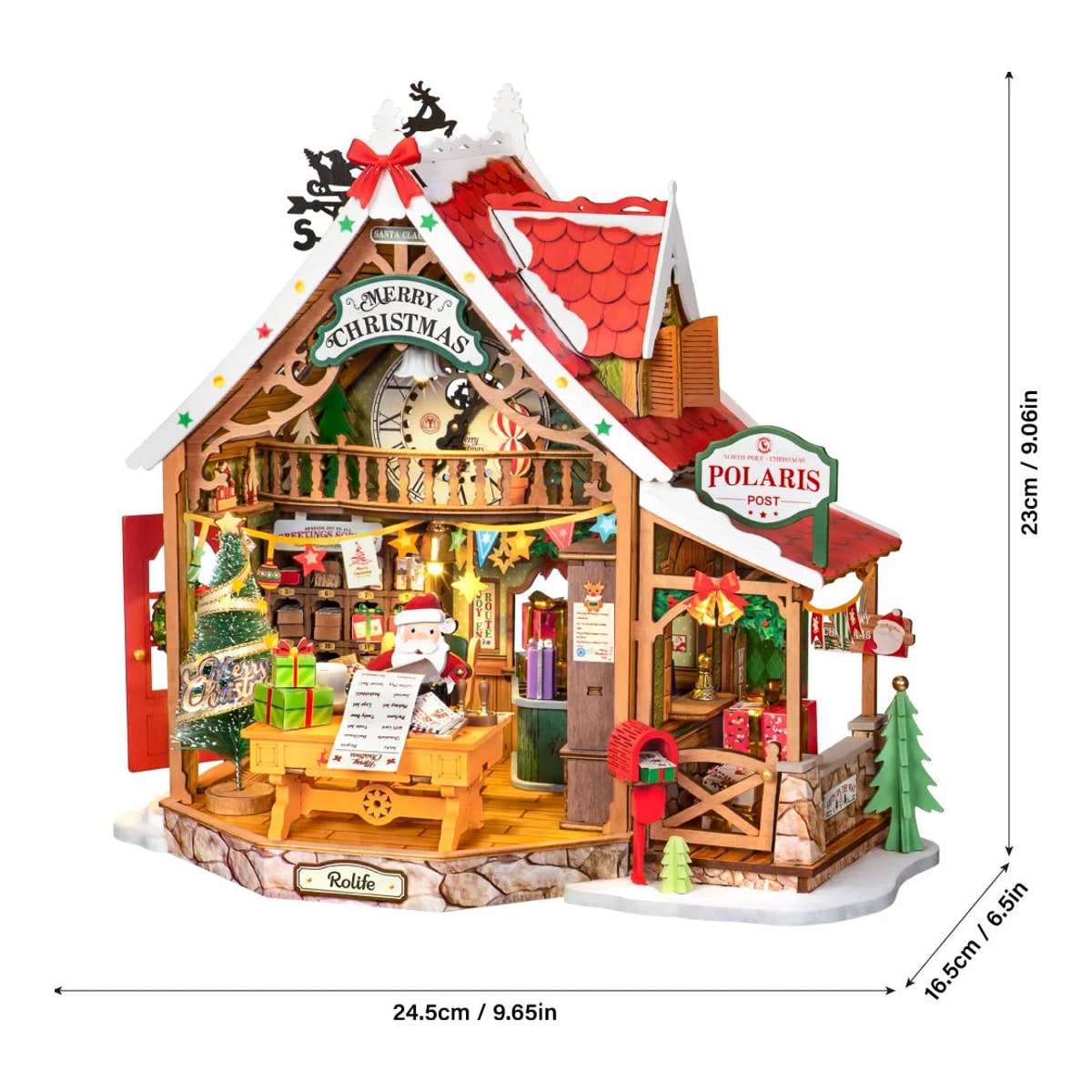 Rolife Polaris Post DIY Miniature House Wooden Model Kit DG187