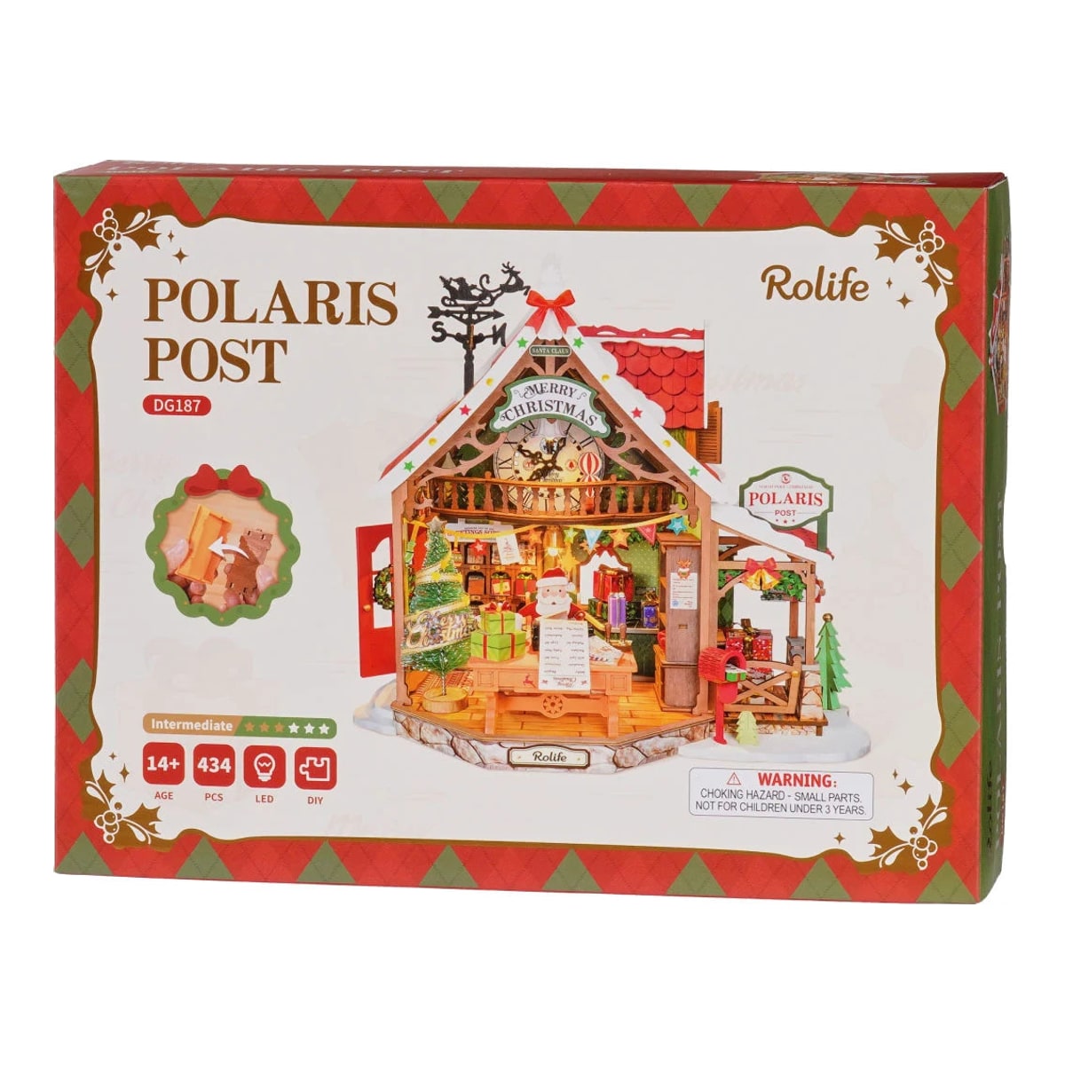 Rolife Polaris Post DIY Miniature House Wooden Model Kit DG187