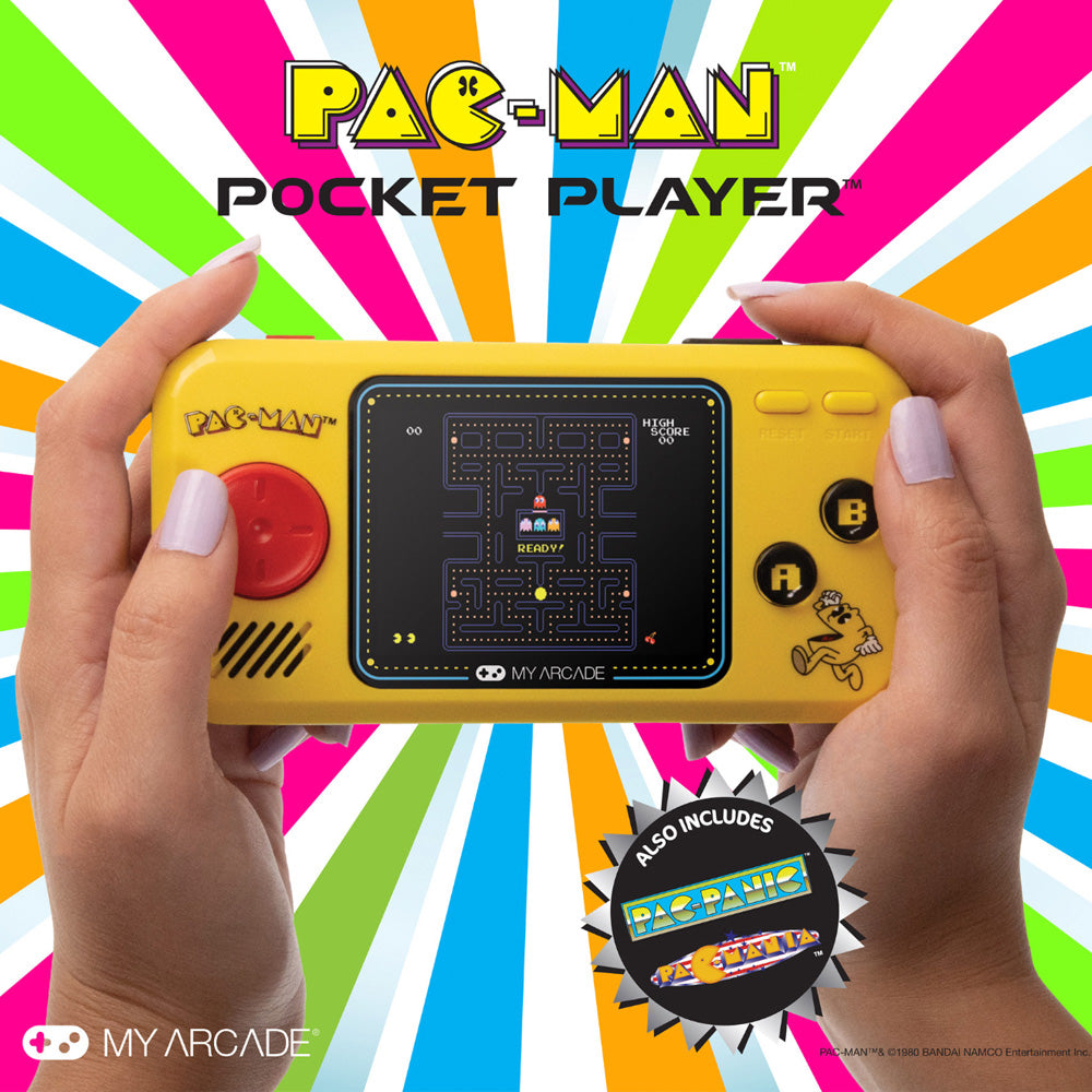 My Arcade Pac-Man Pocket Player Portable Gaming System (3 Games In 1)