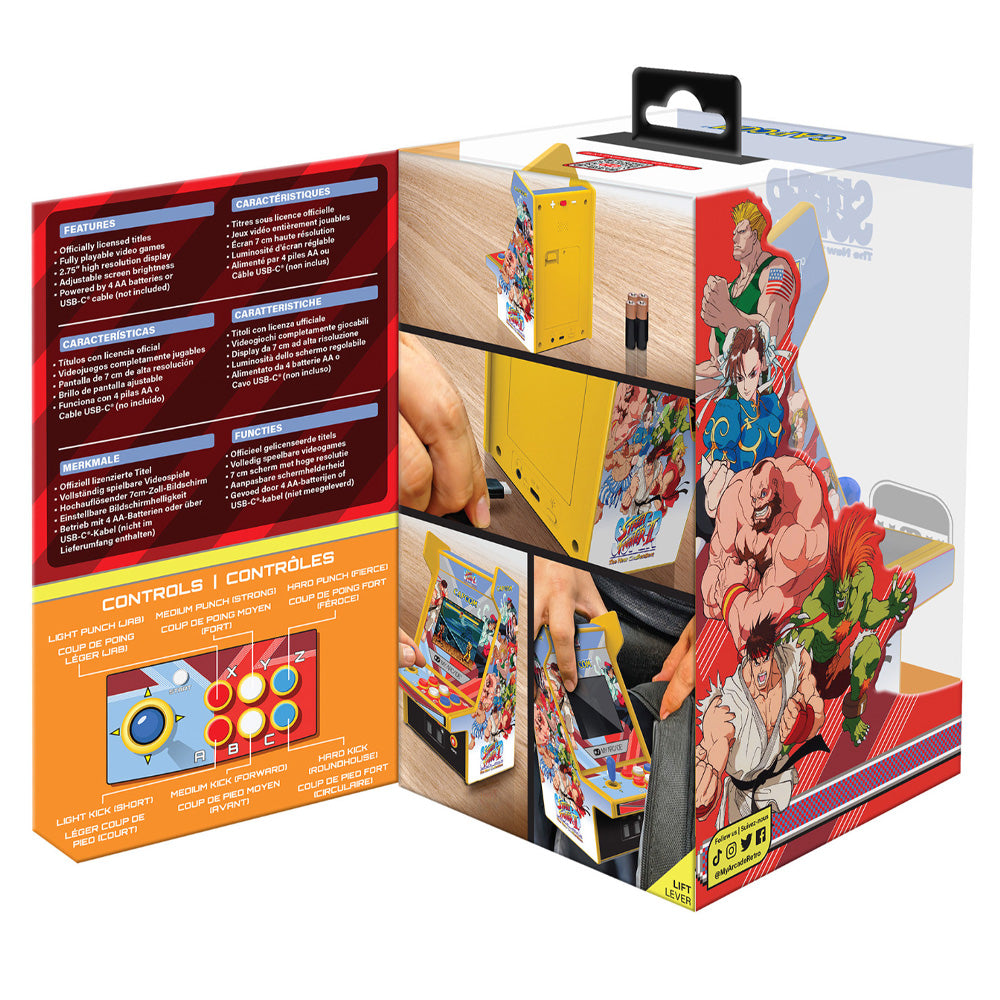 My Arcade Super Street Fighter II Micro Player Pro 6.7" Portable Retro Arcade