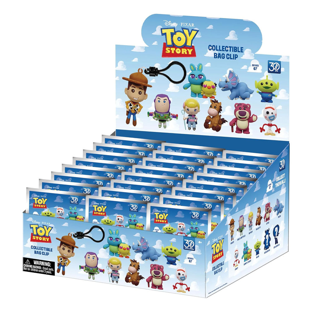 Toy Story 30th Anniversary Figure Bag Clips Disney Pixar - Monogram