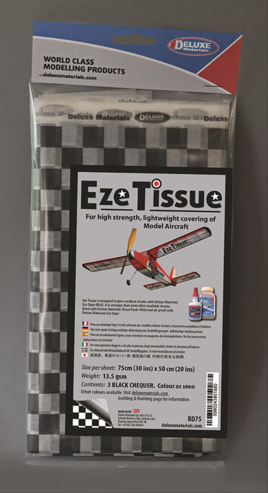 Deluxe Materials DLBD-75 Eze Tissue Black Chequer (3)