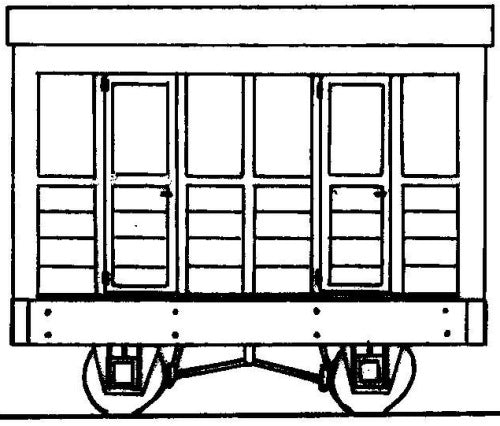 Dundas Models DM04A Freelance 2 Compartment 4 Wheel Coach OO9 Gauge