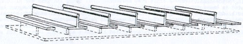 Dundas Models DM12 Narrow Gauge Coach Seats OO9 Gauge