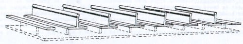 Dundas Models DM12 Narrow Gauge Coach Seats OO9 Gauge