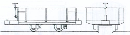 Dundas Models DM31 Ffestiniog Rly 4 Wheel Hudson Steel Bodied Open Wagon OO9 Gauge