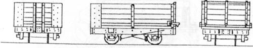 Dundas Models DM36 4 Wheel End Door Open Wagon OO9 Gauge