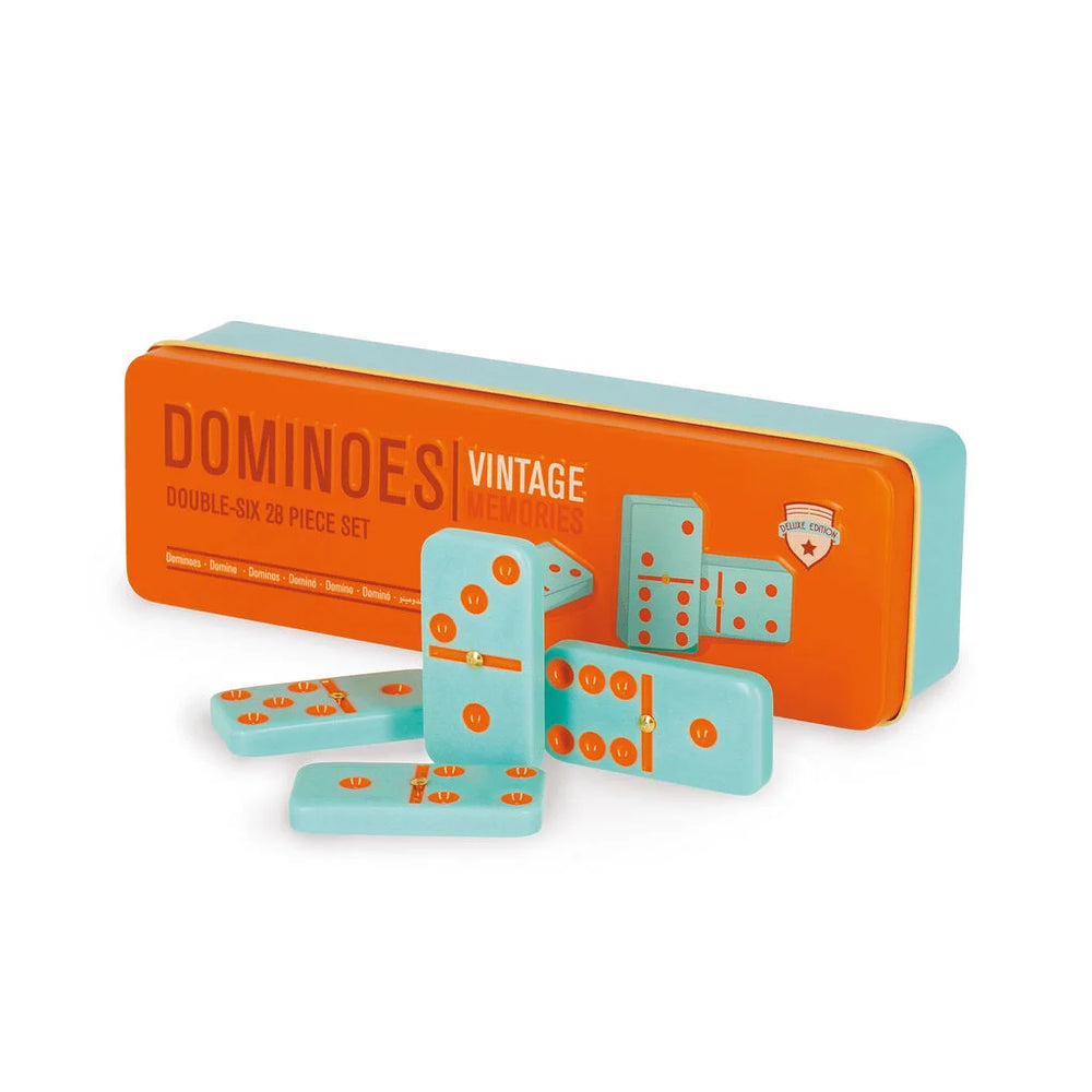 Legami Vintage Dominoes Set - 28 Tiles Classic Game