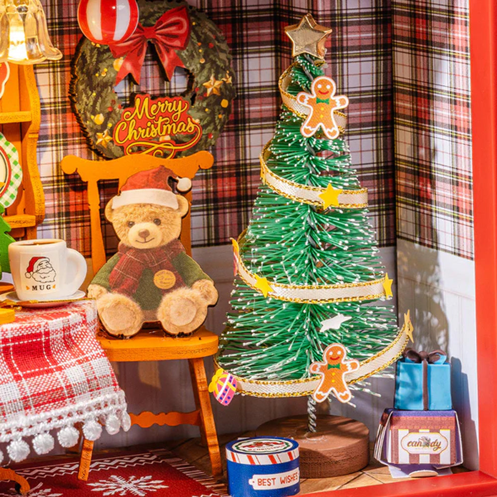 Rolife Christmas Eve Party Wooden Puzzle Wall Art Story Frame Model Kit DP005