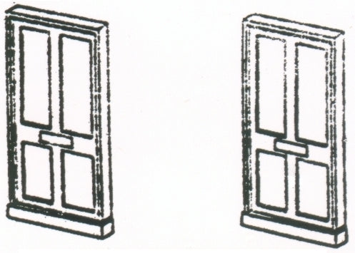 Dornaplas A0 Doors (12) Kit N Gauge
