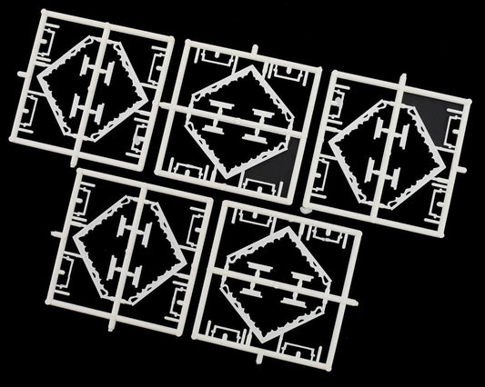 Dornaplas B42 White Fascia Boards/Window Surrounds and Sills (5) Kit OO Gauge