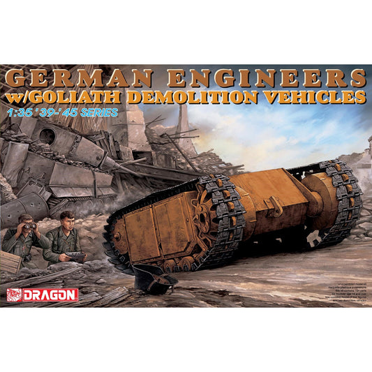 Dragon 6103 German Engineers with Goliath Demolition Vehicles 1:35 Model Kit