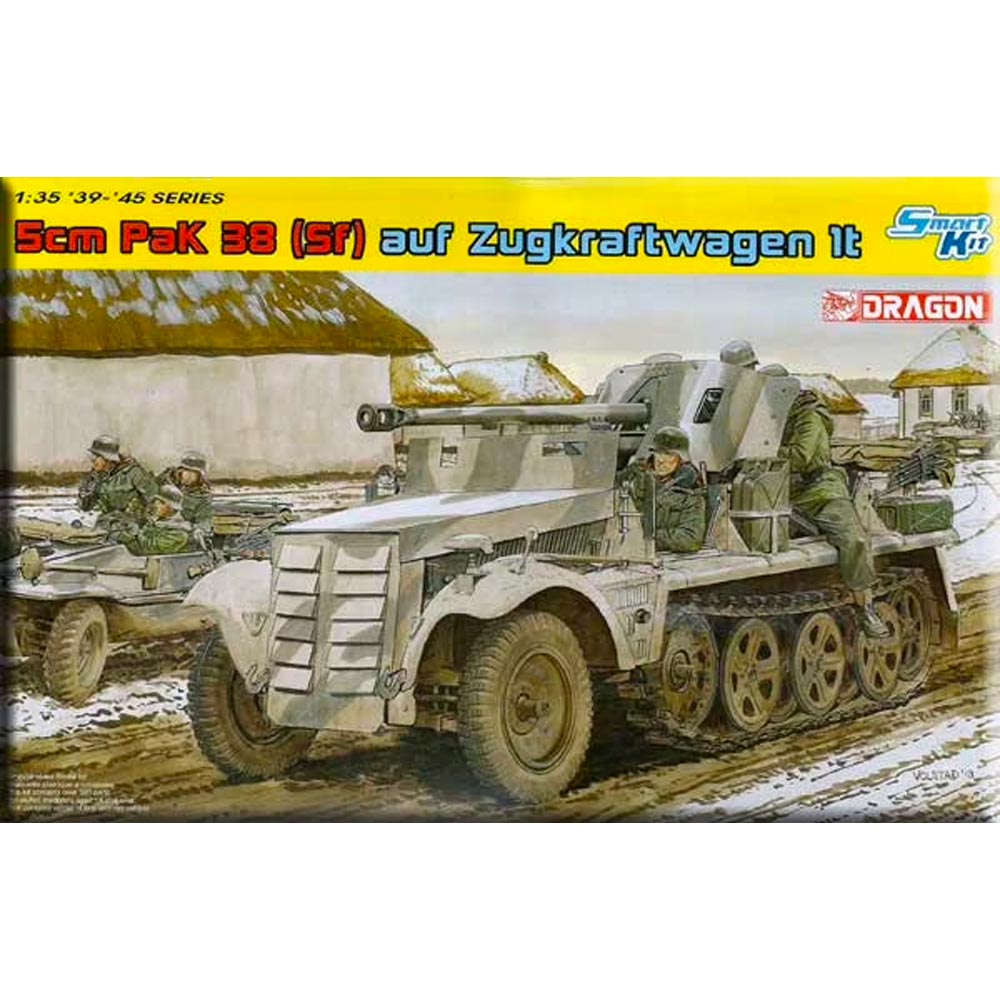 Dragon 6719 5cm PAK 38 with Zugkraftwagen IT 1:35 Plastic Model Kit