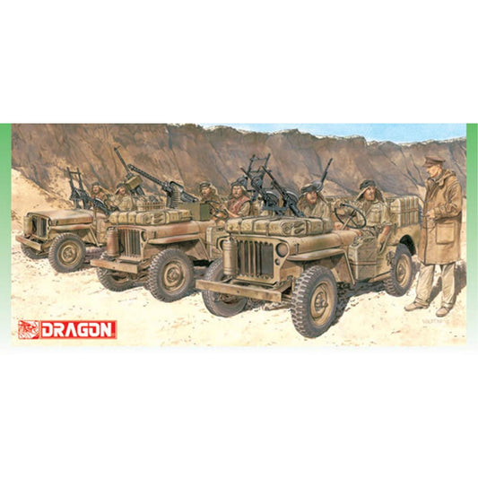 Dragon 6931 SAS 80th Anniversary Set 3 Jeeps & 7 Figures 1:35 Plastic Model Kit