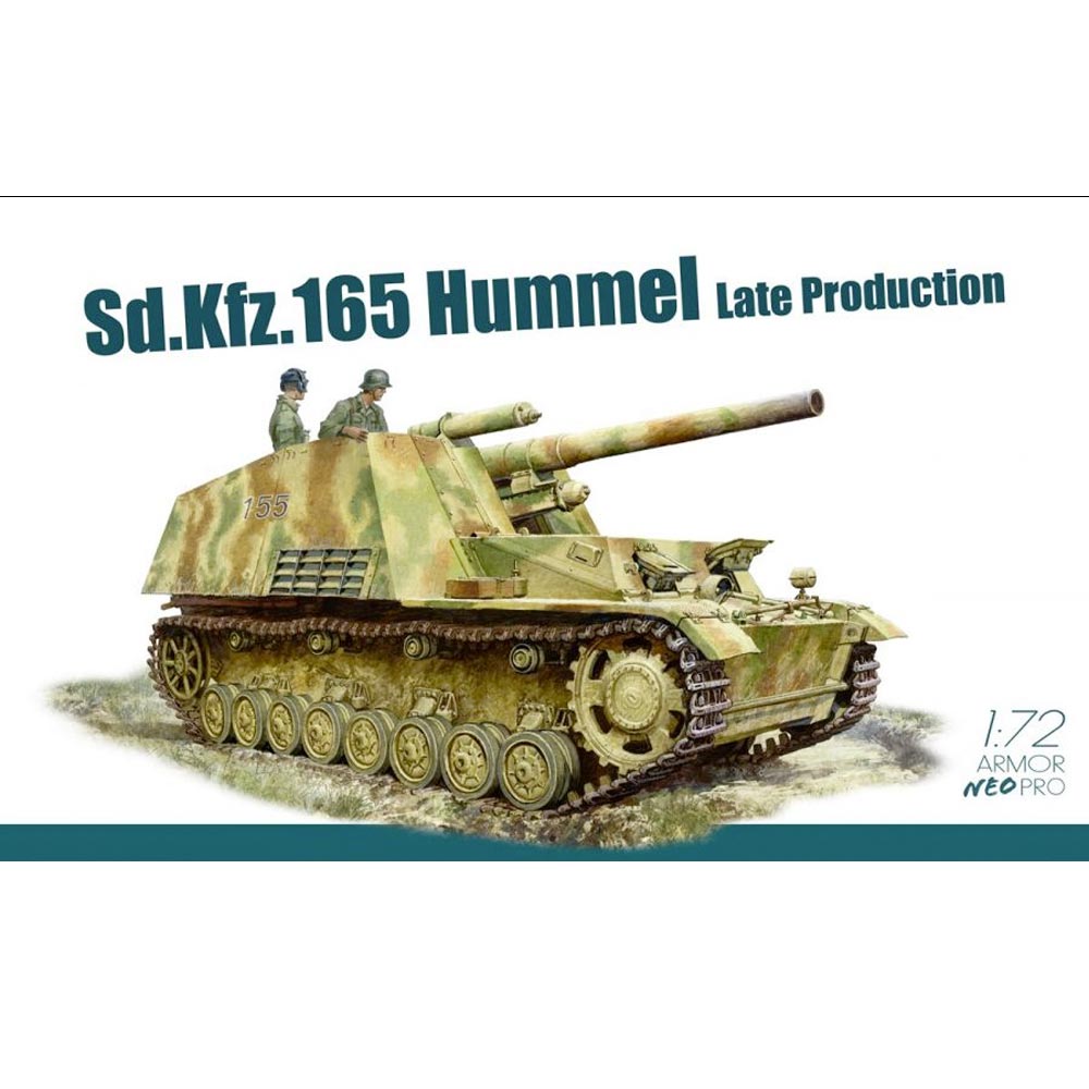 Dragon  7628 Sd.Kfz.165 Hummel Late Prod. Neo Track 1:72 Tank Plastic Model Kit