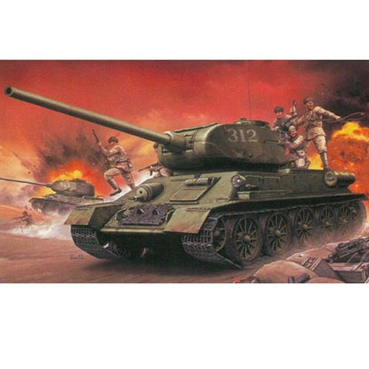 Dragon D9158 Chinese Volunteer T34/85 1:35 Plastic Model Tank Kit