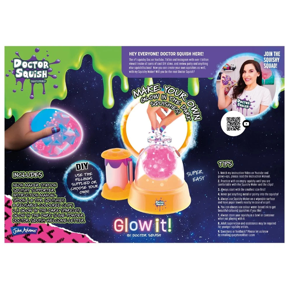 Doctor Squish Glow It Squishy Maker Sensory Craft Set Age 8+ 12100