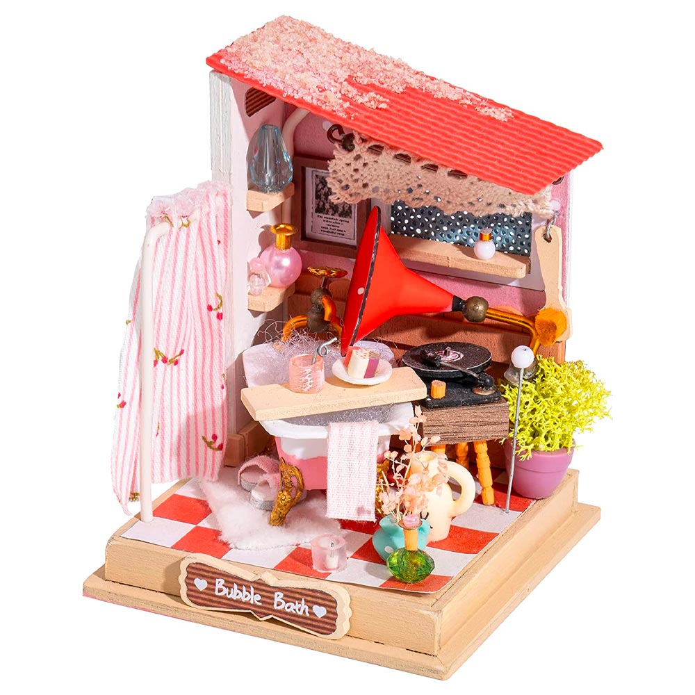 ROBOTIME Rolife Bubble Bath Bathroom 1:24 DIY Miniature House Craft Kit DS018