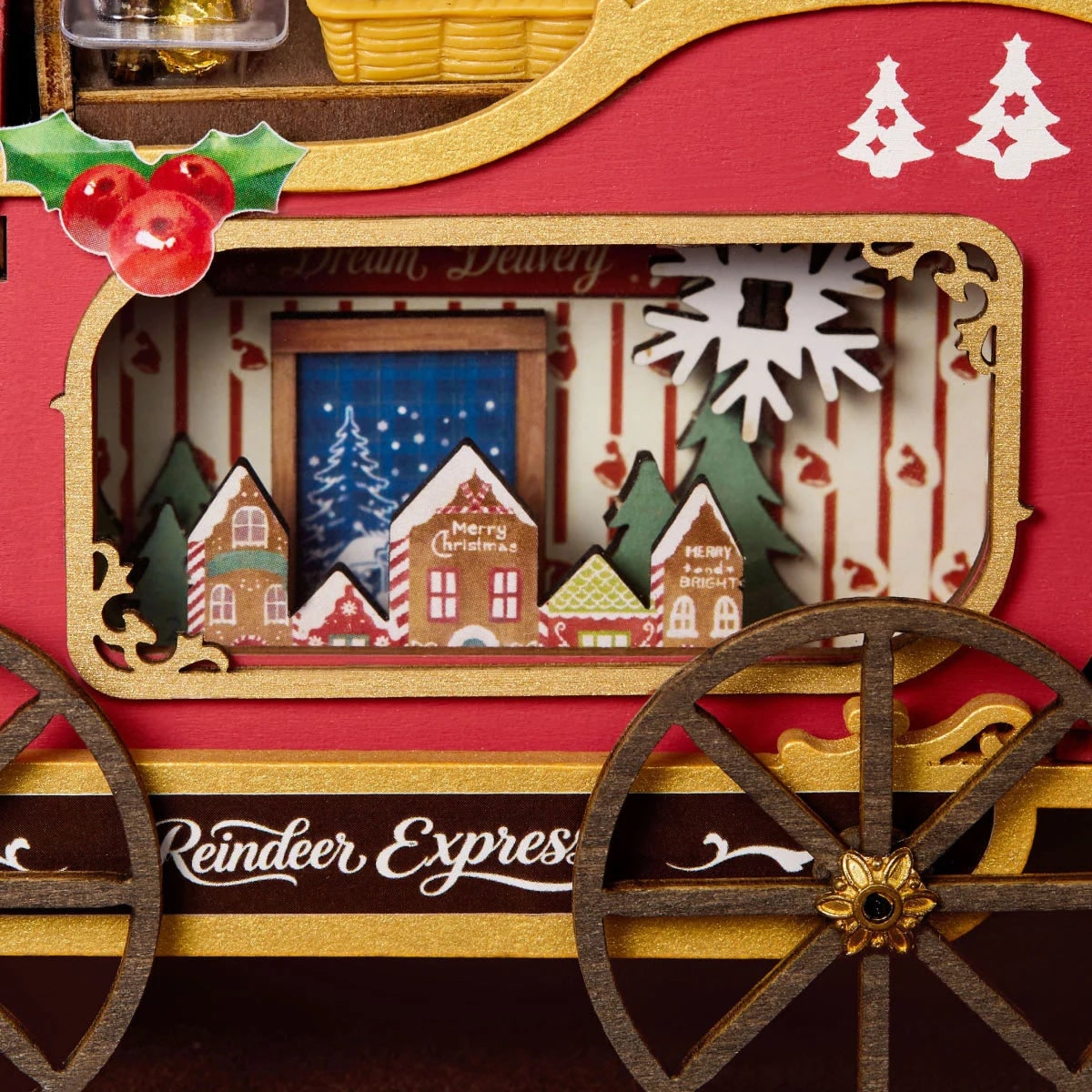 Rolife Reindeer Express DIY Miniature House Wooden Model Kit DS059