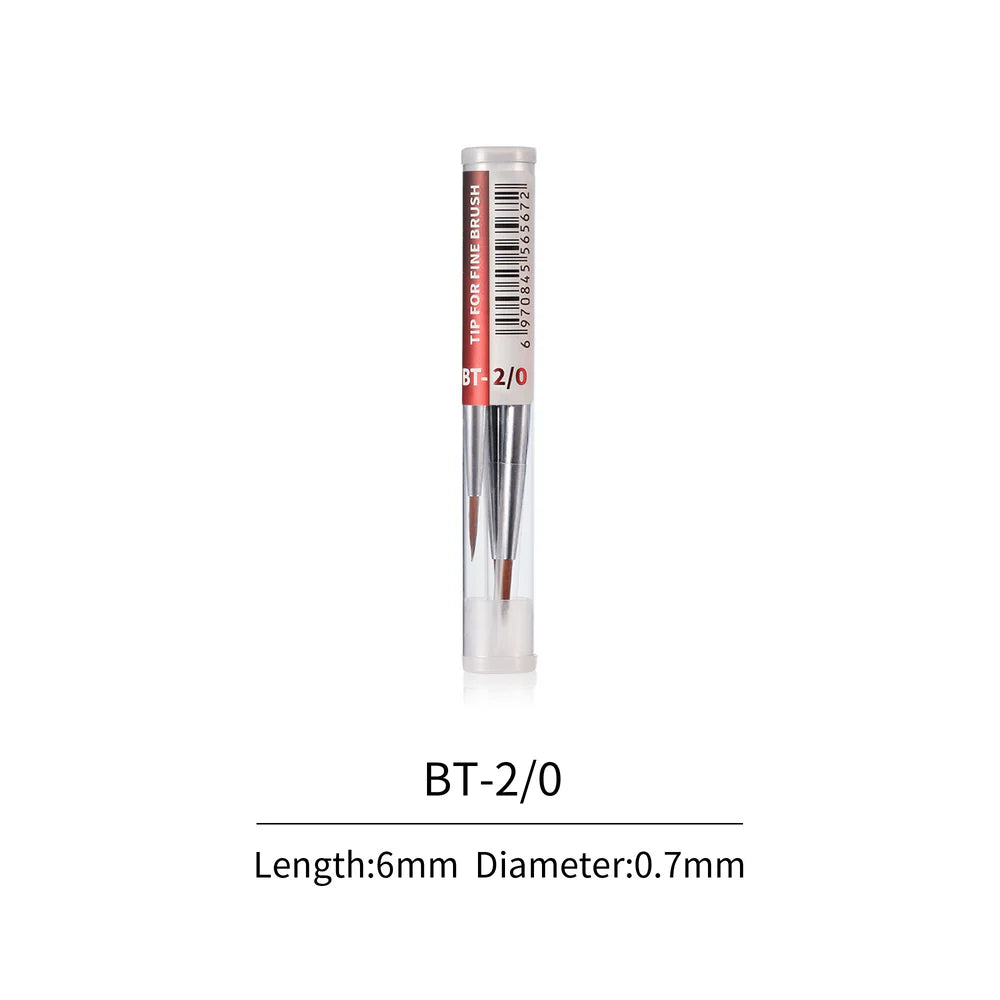 DSPIAE Fine Paint Brush Tips 3pcs 2/0
