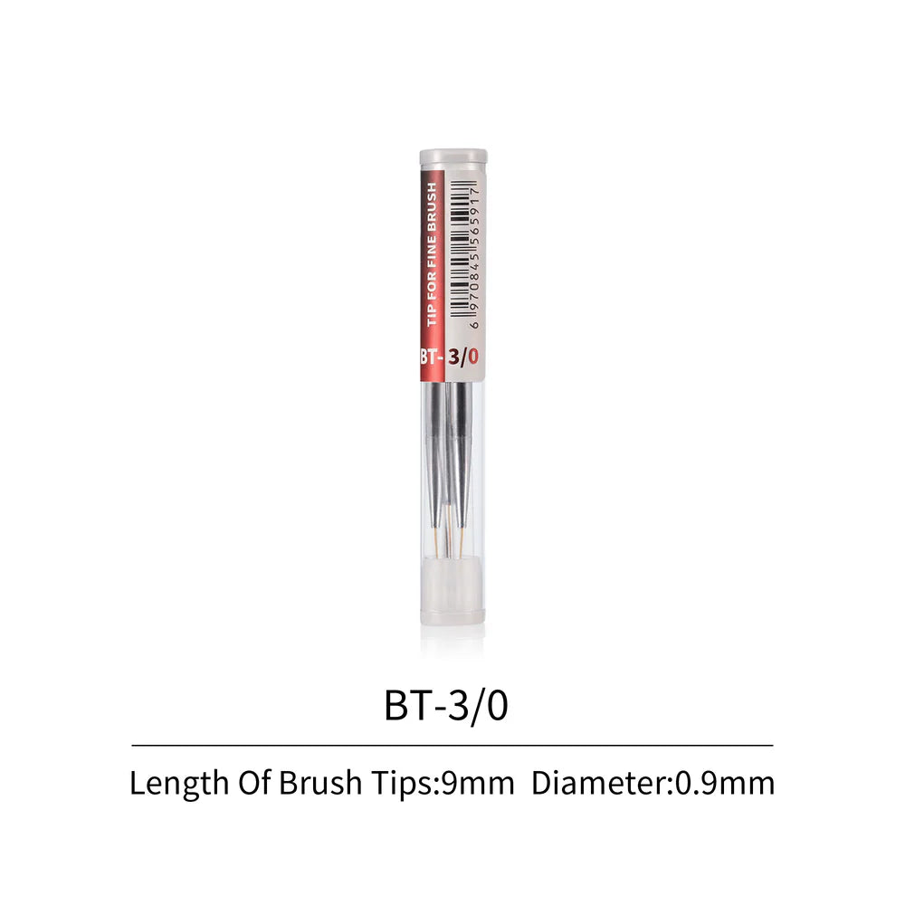 DSPIAE Fine Paint Brush Tips 3pcs 3/0