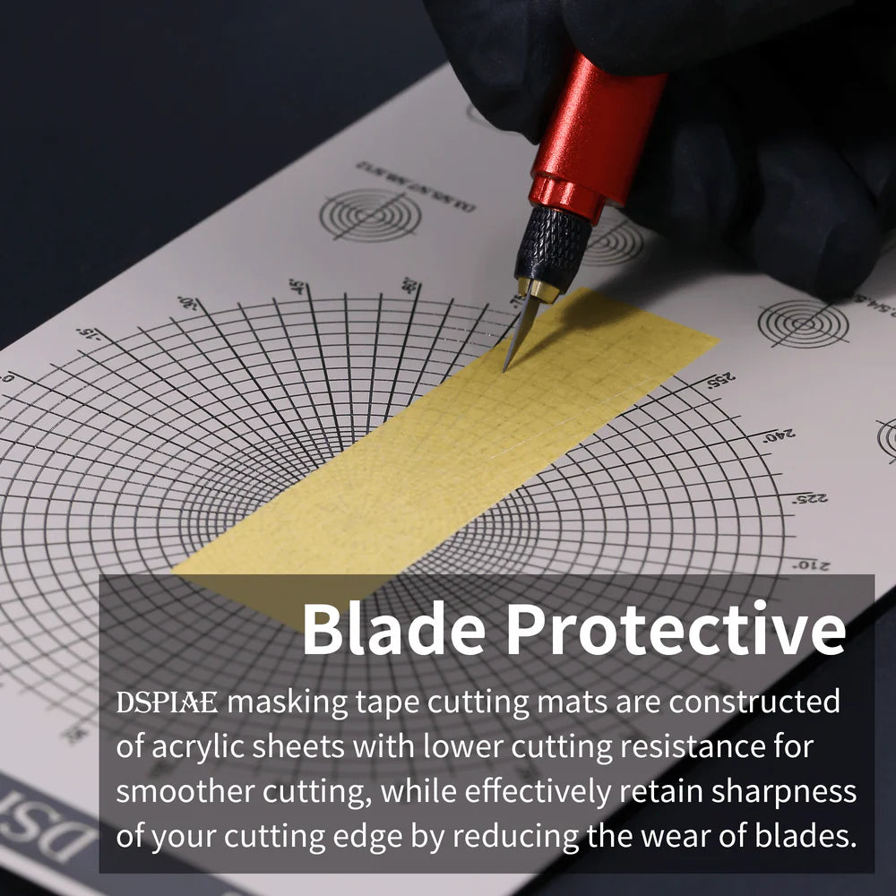 DSPIAE Masking Tape Cutting Mat Double-Sided (Concentric Circles Pattern) AT-ECC