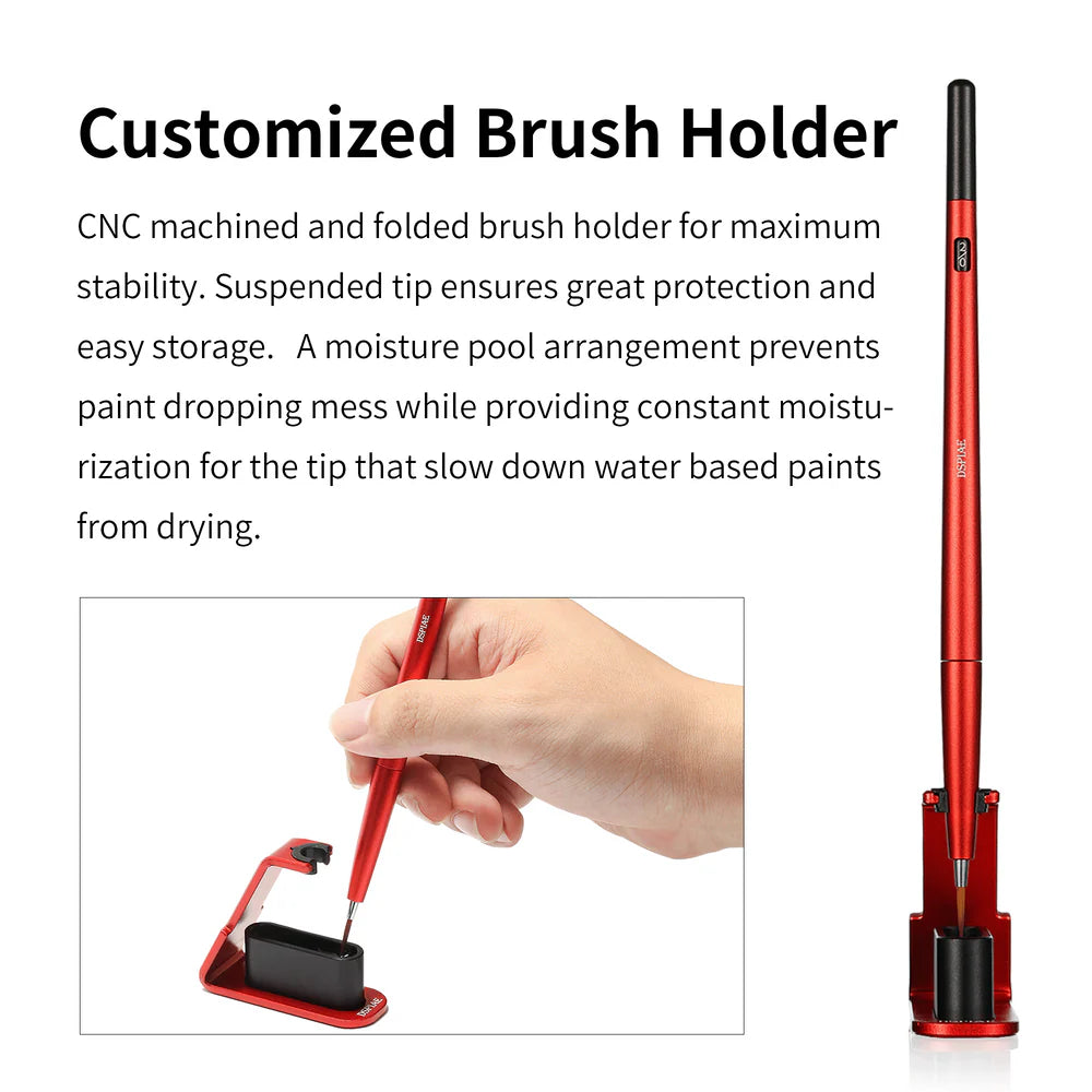 DSPIAE Paint Brush Stand - Red AT-FBRD