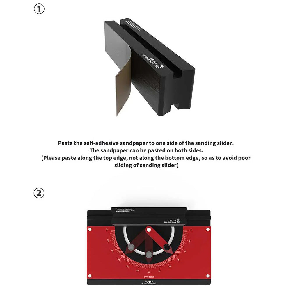 DSPIAE Precision Multi-Angle Sanding Slider AT-MA