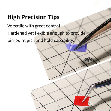 DSPIAE Angled Stainless Steel Tweezers AT-TZ05