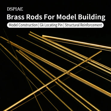 DSPIAE 1.0mm Brass Rods for Modelling 8pcs BB-1.0