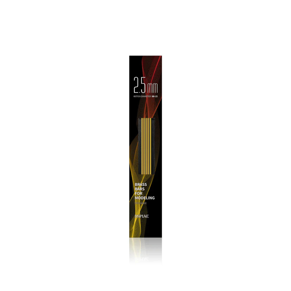 DSPIAE 2.5mm Brass Rods for Modelling 5pcs BB-2.5
