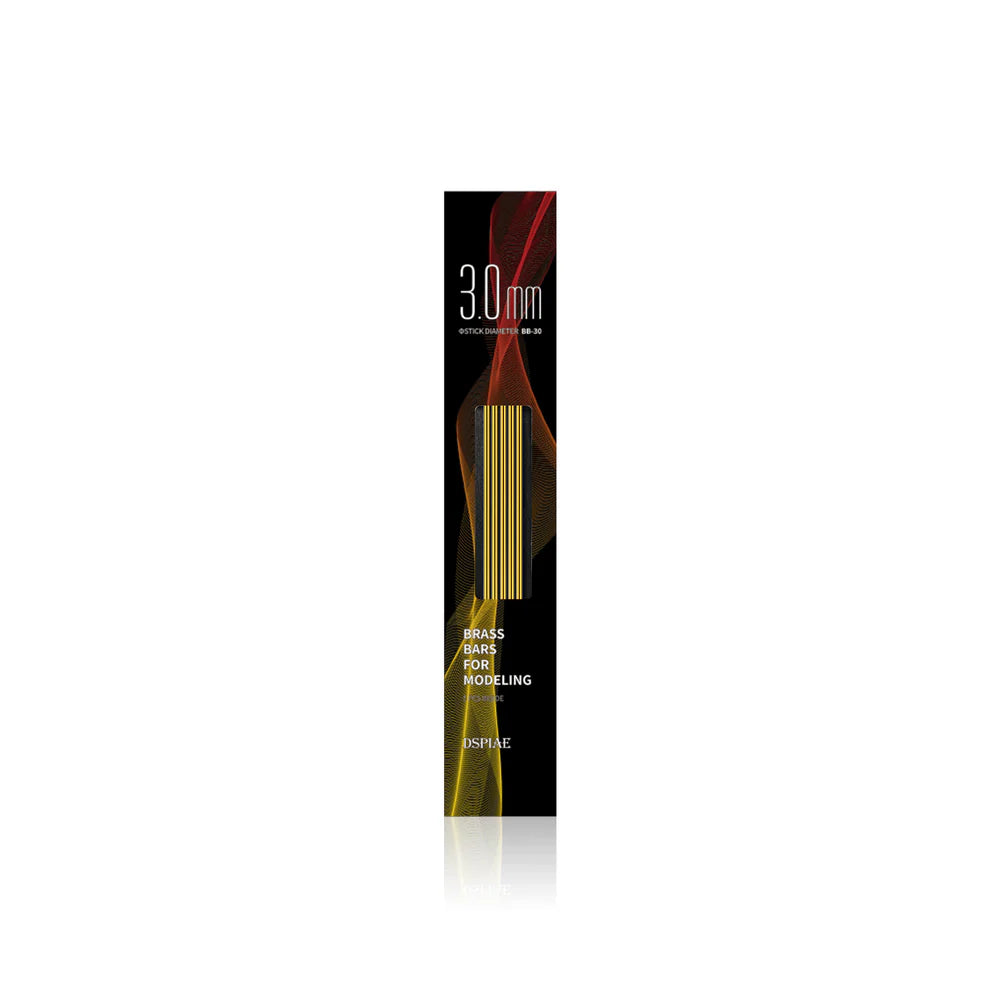 DSPIAE 3.0mm Brass Rods for Modelling 5pcs BB-3.0