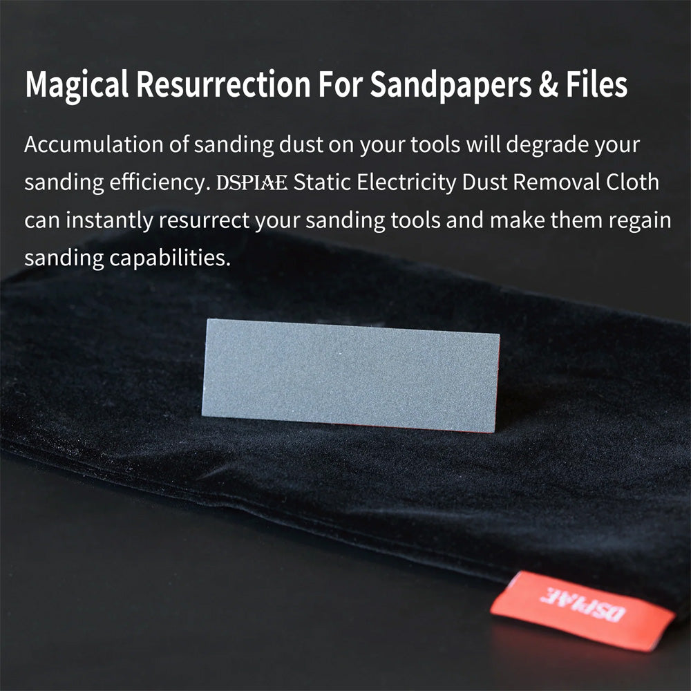 DSPIAE Static Electric Dust Removal Cloth for Sandpaper/File Cleaning DC-25